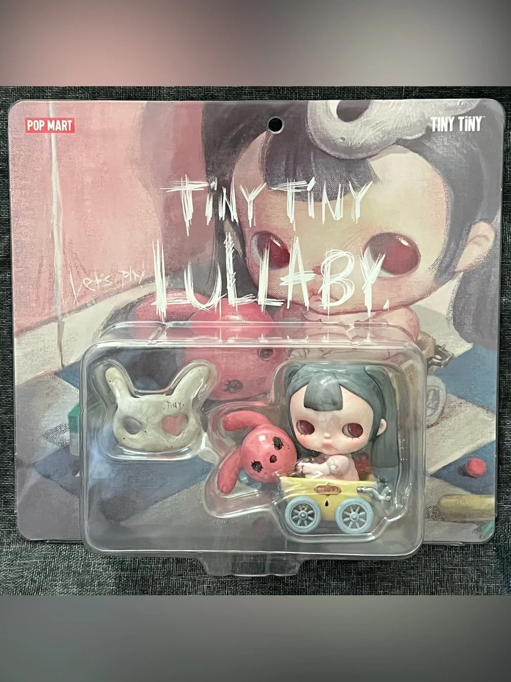 Pop Mart Tiny Tiny Lullaby Pink & Gray Doll Play Set
